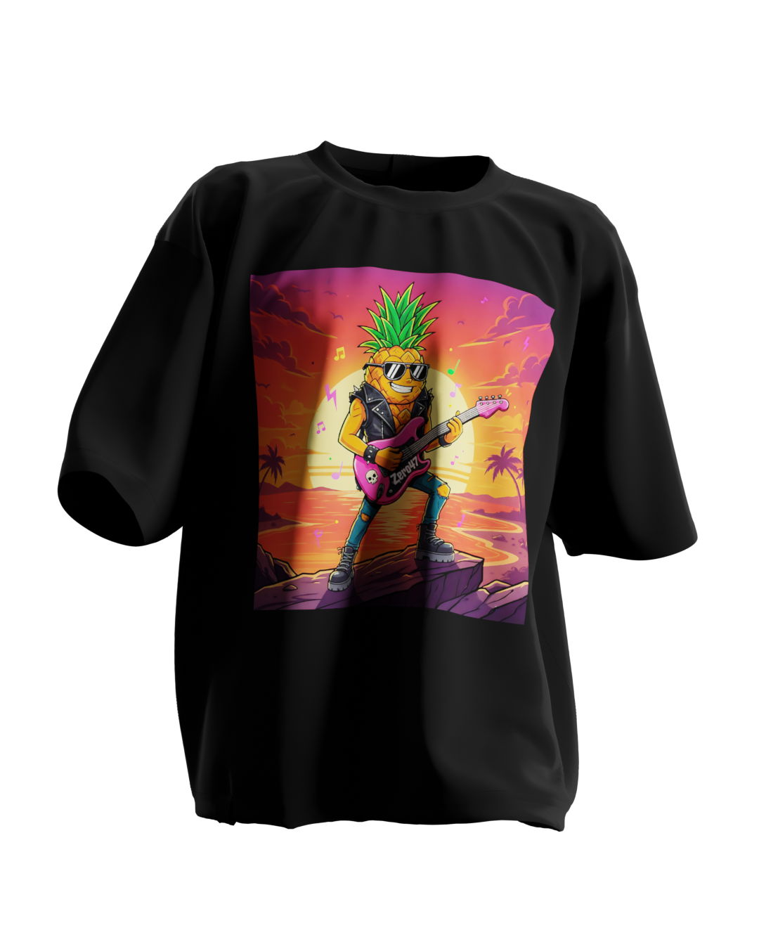 T-Shirt Oversized Essentials Tropical Punk