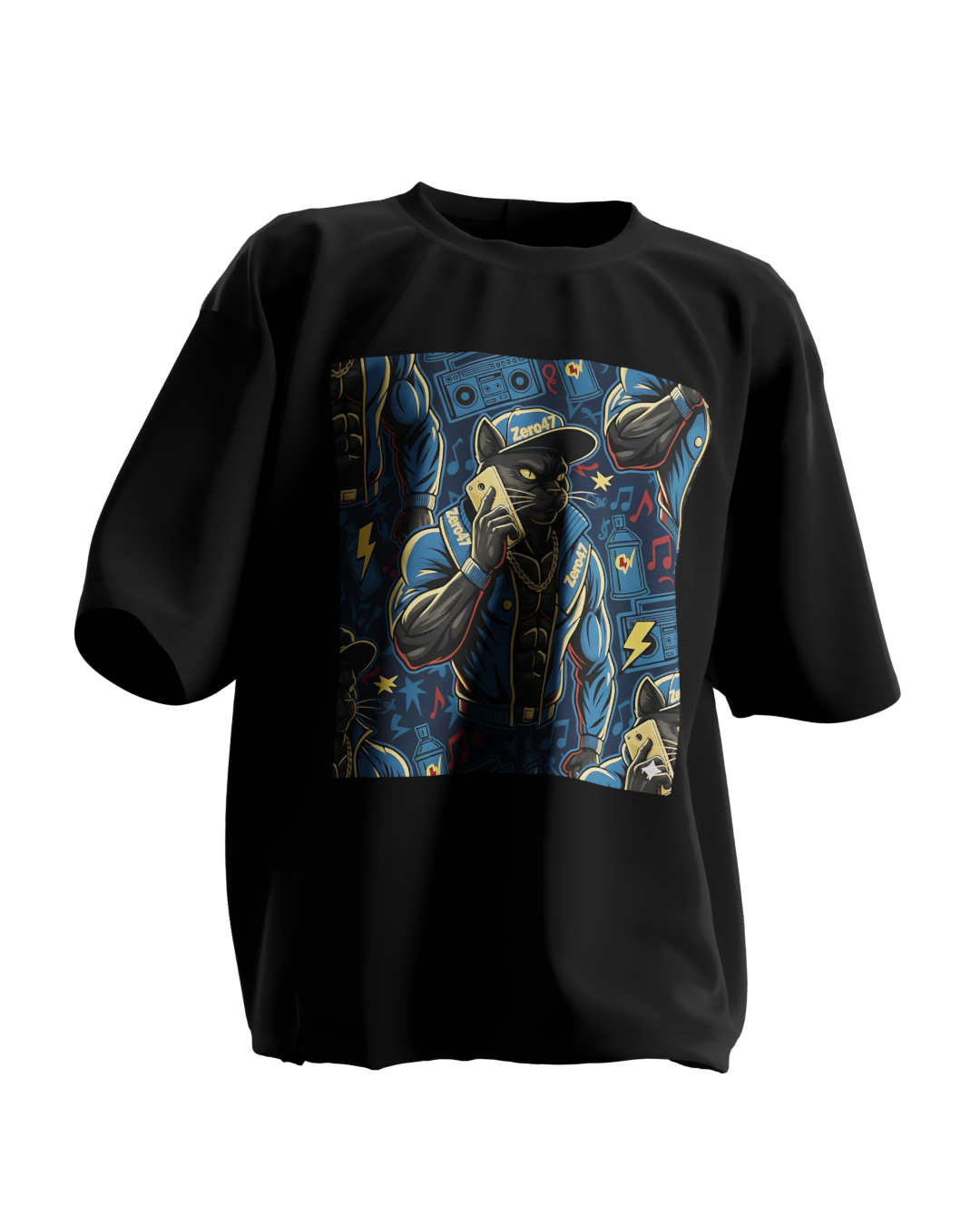 T-Shirt Oversized Essentials Shape Cat