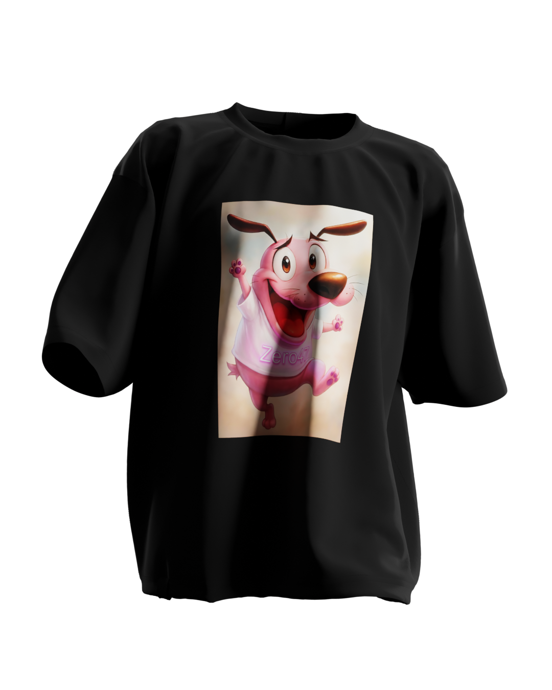 T-Shirt Oversized Essentials Coragem Rosa