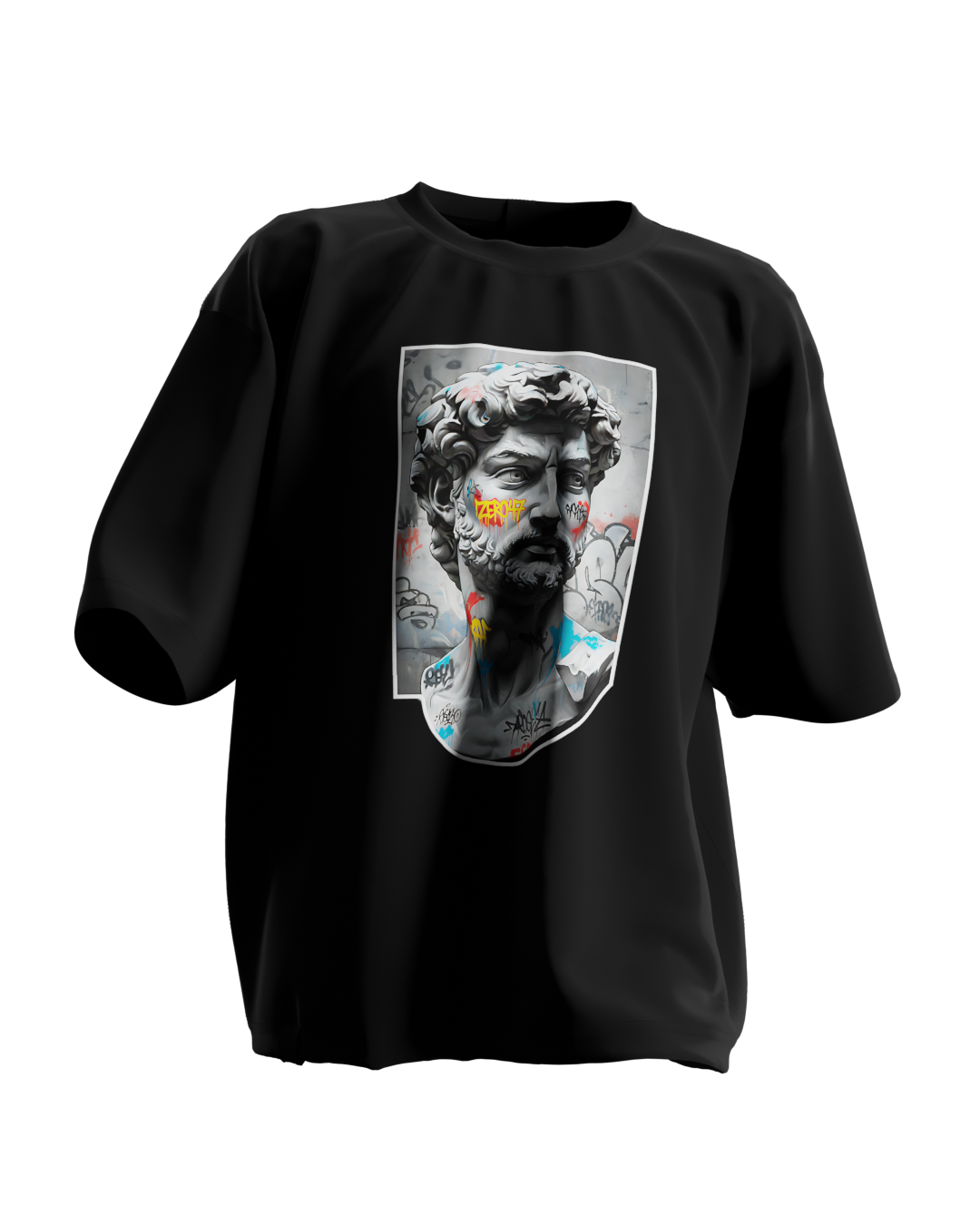 T-Shirt Oversized Essentials Graffiti Grego